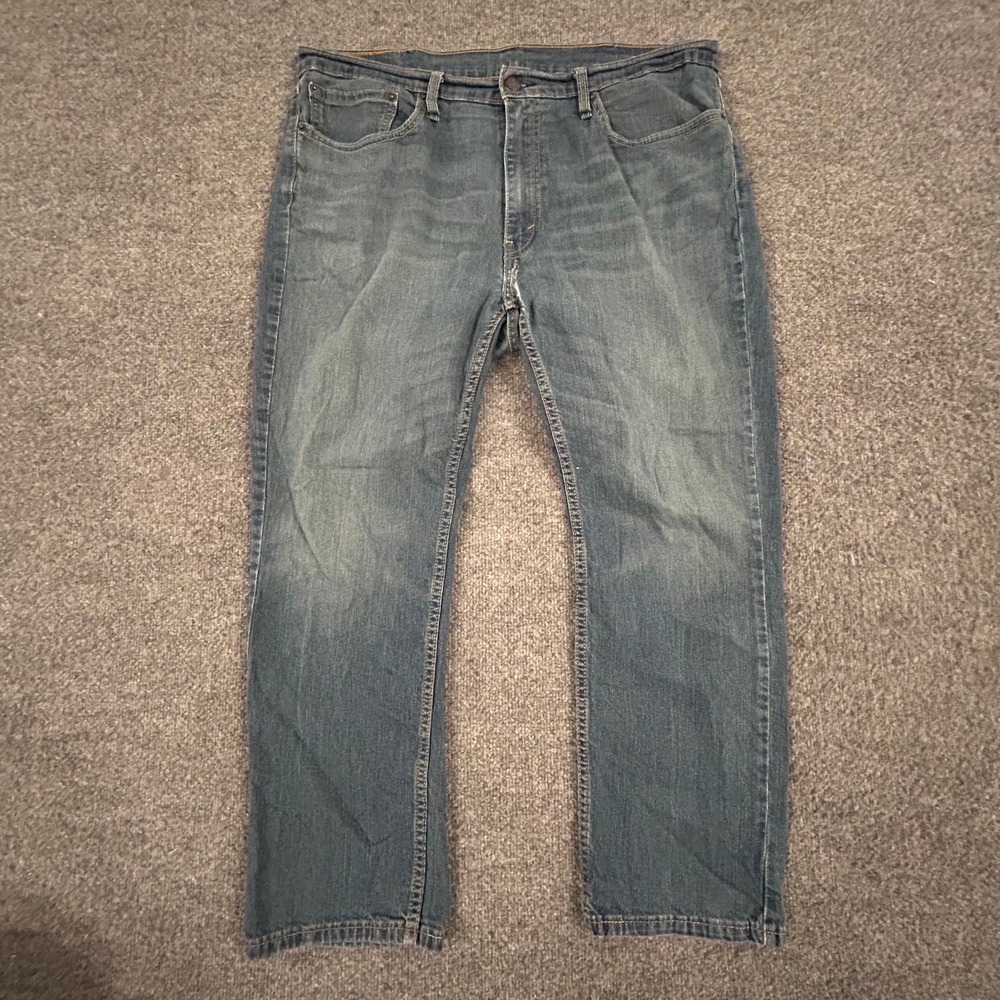 Levi's Jeans Mens Size 38x30 Blue 514 Straight Fit Casual Denim Pants Good